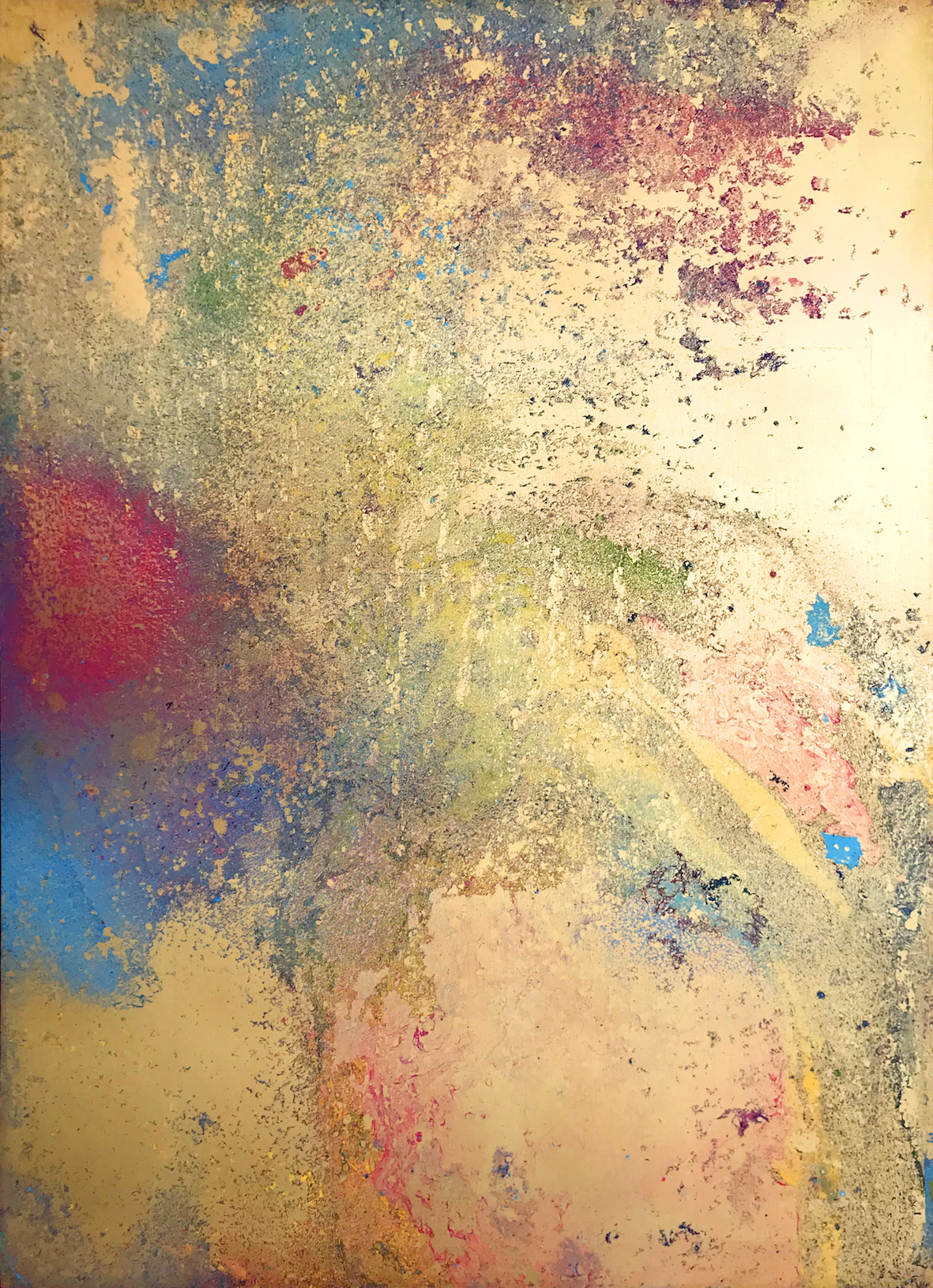 Oil on gold leaf